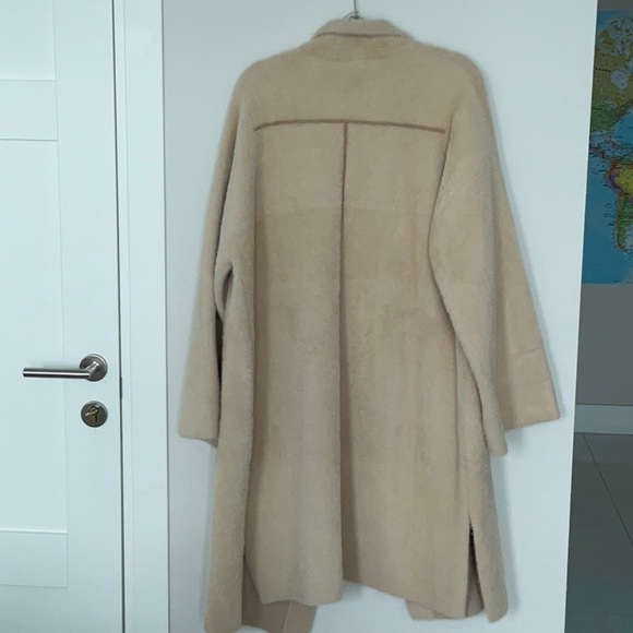 NWT beautiful beige cream Zara coat size M. - Picture 5 of 5
